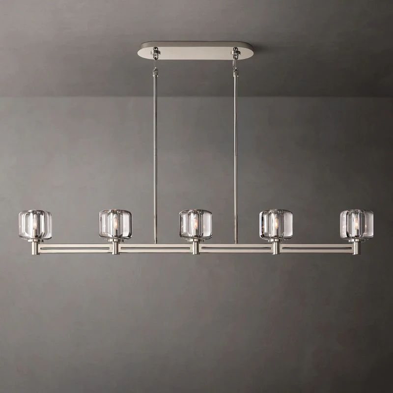 Demaret Modern Crystal Linear Chandelier 54"