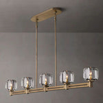 Demaret Modern Crystal Linear Chandelier 54"