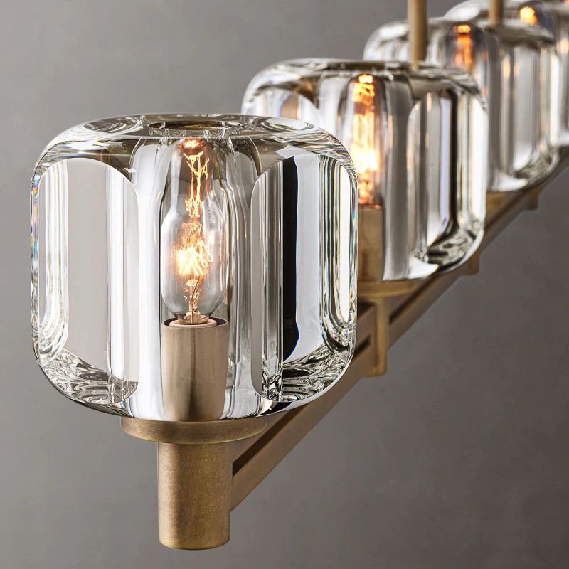 Demaret Modern Crystal Linear Chandelier 54"