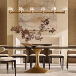 Demaret Modern Crystal Linear Chandelier 72"