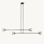 Demaret Modern Crystal Mobile Linear Chandelier 72"