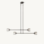 Demaret Modern Crystal Mobile Linear Chandelier 54"