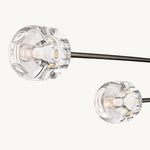 Demaret Modern Crystal Mobile Linear Chandelier 54"