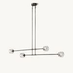 Demaret Modern Crystal Mobile Linear Chandelier 54"