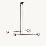 Demaret Modern Crystal Mobile Linear Chandelier 72"