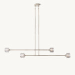 Demaret Modern Crystal Mobile Linear Chandelier 72"