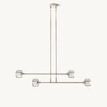 Demaret Modern Crystal Mobile Linear Chandelier 54"
