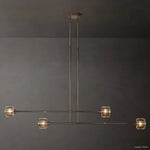Demaret Modern Crystal Mobile Linear Chandelier 54"