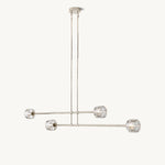 Demaret Modern Crystal Mobile Linear Chandelier 54"