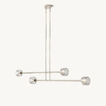 Demaret Modern Crystal Mobile Linear Chandelier 72"