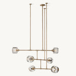 Demaret Modern Crystal Mobile Round Chandelier 48"