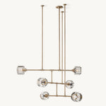 Demaret Modern Crystal Mobile Round Chandelier 62"