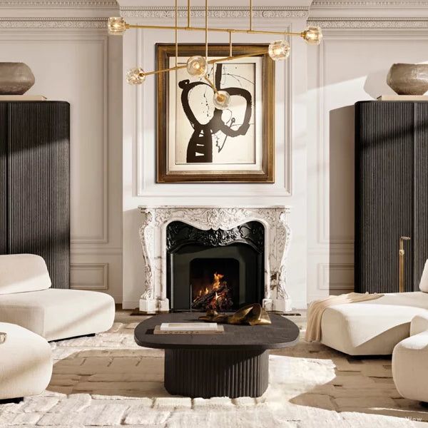 Demaret Modern Crystal Mobile Round Chandelier 62"