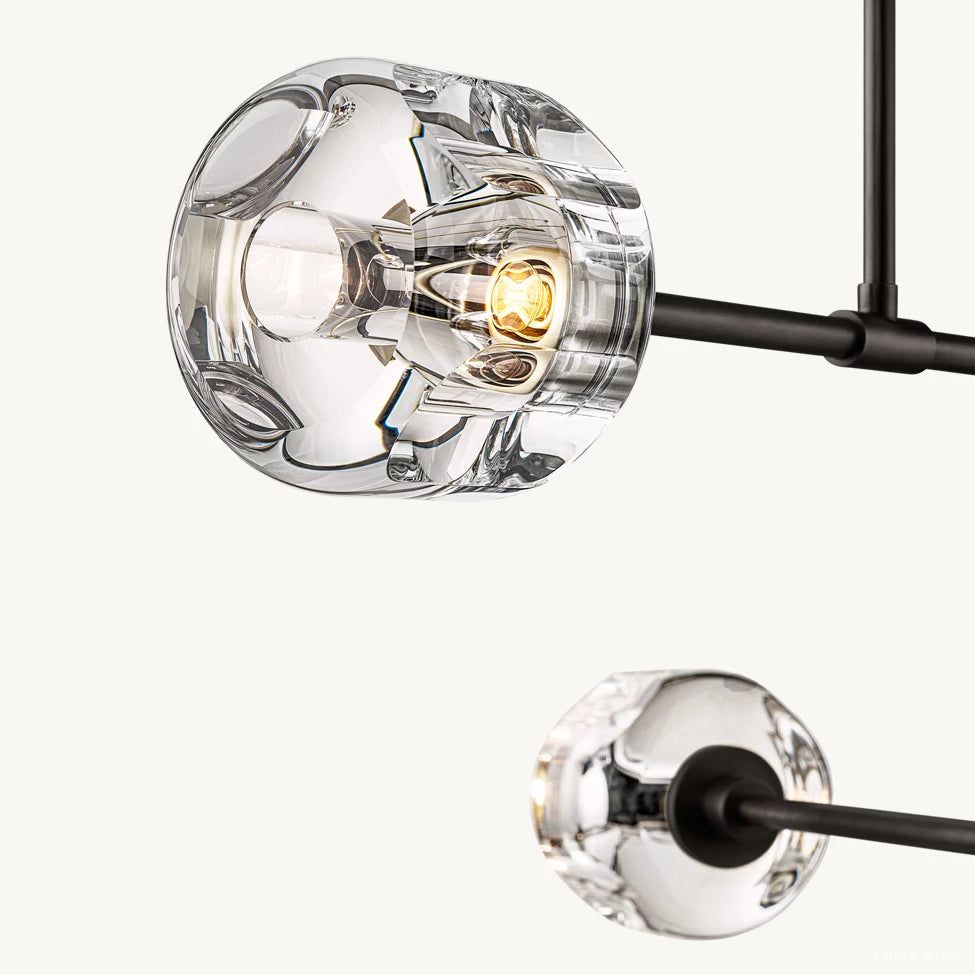 Demaret Modern Crystal Mobile Round Chandelier 62"