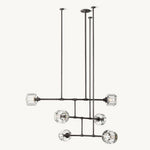 Demaret Modern Crystal Mobile Round Chandelier 48"