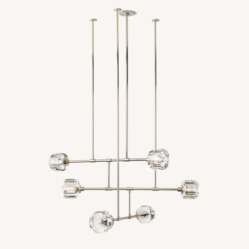Demaret Modern Crystal Mobile Round Chandelier 48"