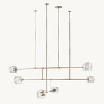 Demaret Modern Crystal Mobile Round Chandelier 62"