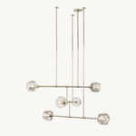 Demaret Modern Crystal Mobile Round Chandelier 62"