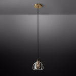 Hemisphere Domed Crystal Pendant Light