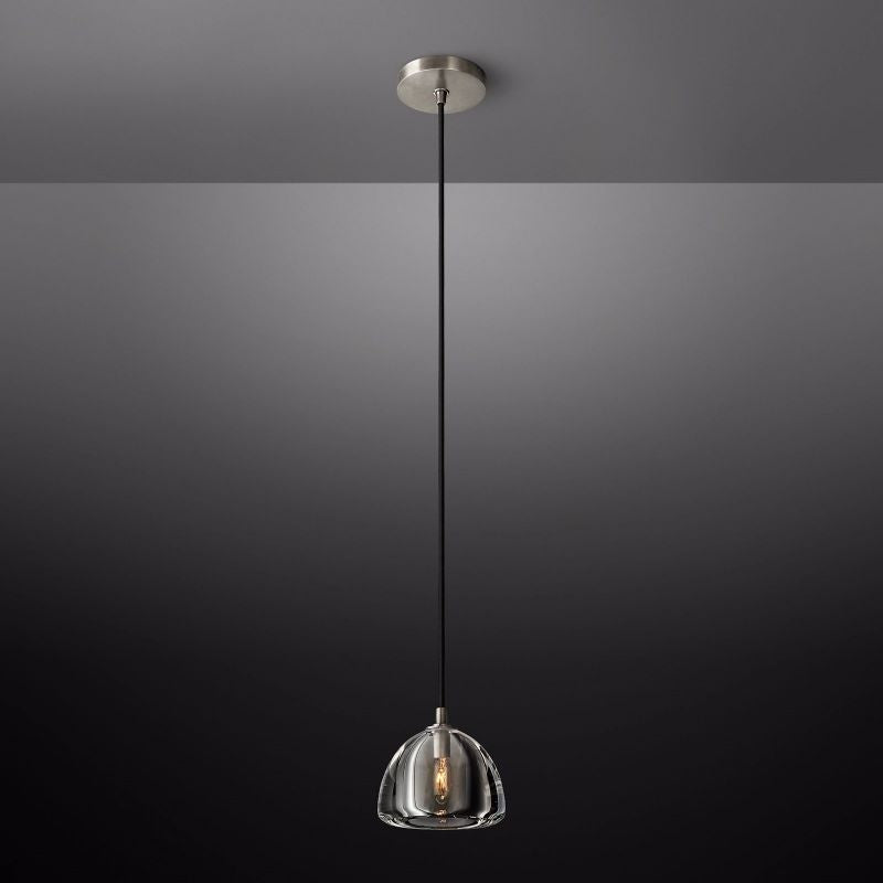 Hemisphere Domed Crystal Pendant Light