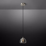Hemisphere Domed Crystal Pendant Light