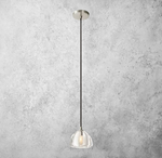 Hemisphere Domed Crystal Pendant Light