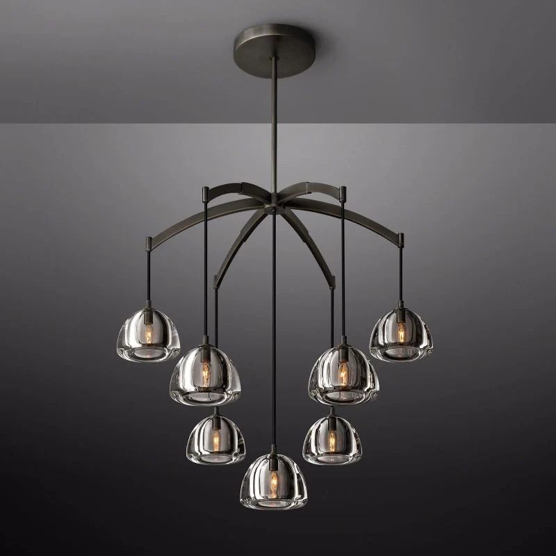 Hemisphere Round Chandelier 36"