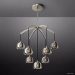 Hemisphere Domed Crystal Round Chandelier 36"
