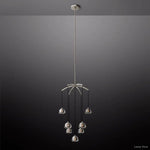 Hemisphere Domed Crystal Round Chandelier 36"
