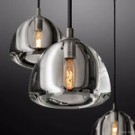 Hemisphere Domed Crystal Round Chandelier 36"