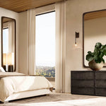 Hemisphere Domed Crystal Wall Sconce