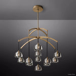 Hemisphere Domed Crystal Round Chandelier 48"