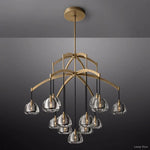 Hemisphere Domed Crystal Round Chandelier 48"