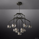 Hemisphere Domed Crystal Round Chandelier 48"