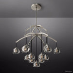 Hemisphere Domed Crystal Round Chandelier 48"