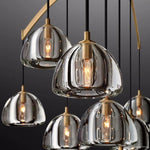 Hemisphere Domed Crystal Round Chandelier 48"