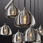 Hemisphere Domed Crystal Round Chandelier 48"