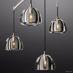 Hemisphere Domed Crystal Linear Chandelier 72"