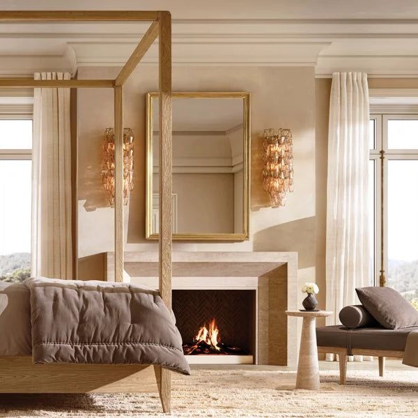 Chiara Lustrous Glass Grand Wall Sconce
