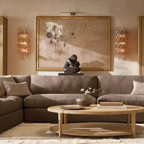 Chiara Lustrous Glass Wall Sconce