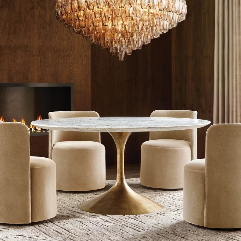 Chiara Lustrous Glass Tiered Round Chandelier 47"