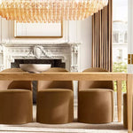 Chiara Lustrous Glass Tiered Rectangular Chandelier 74"