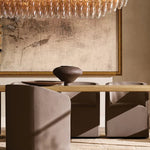 Chiara Lustrous Glass Tiered Rectangular Chandelier 74"