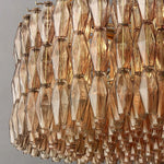 Chiara Lustrous Glass Round Chandelier 47"