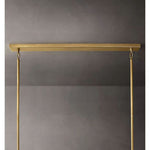 Chiara Lustrous Glass Rectangular Chandelier 74"