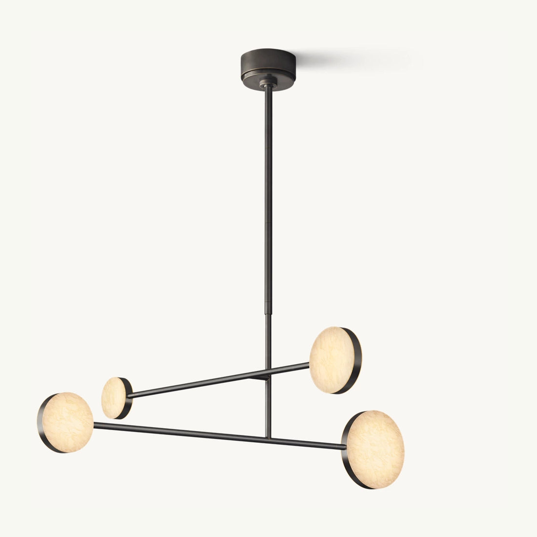 Alexander Modular Alabaster Mobile Chandelier 36"