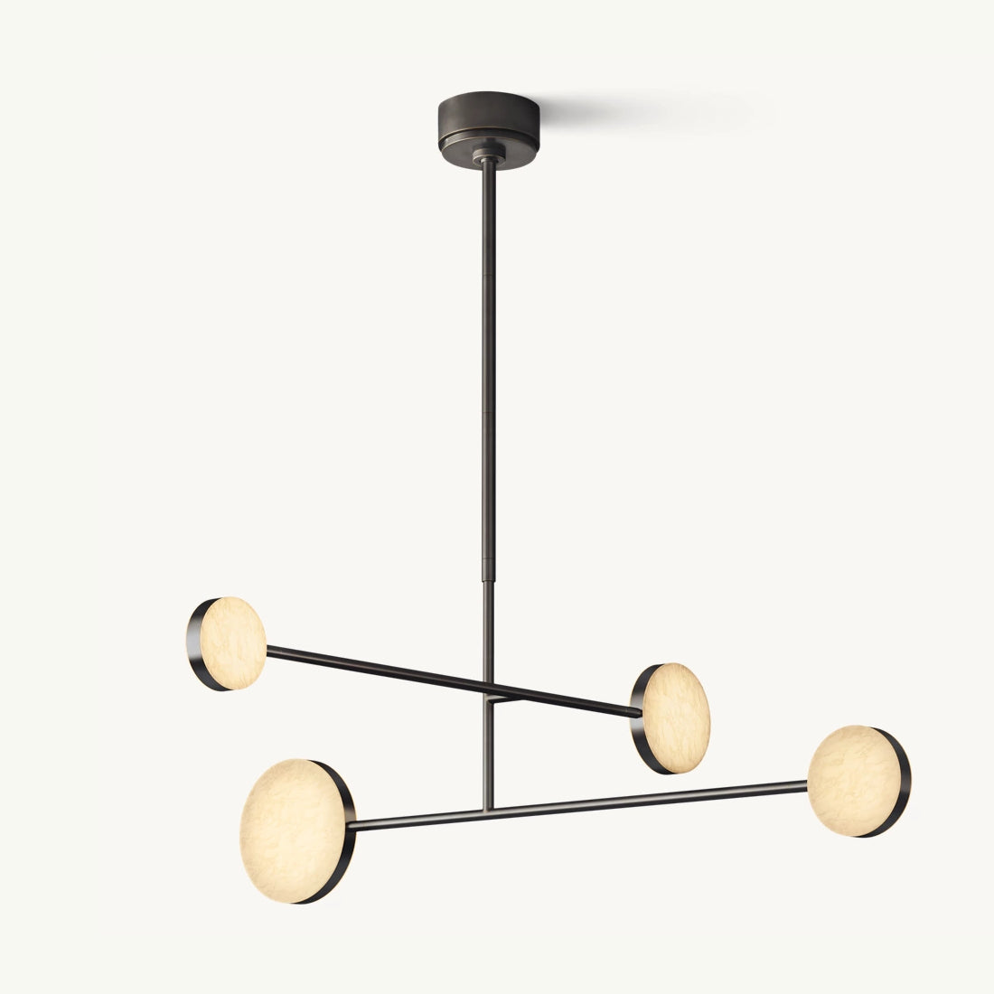 Alexander Modular Alabaster Mobile Chandelier 36"