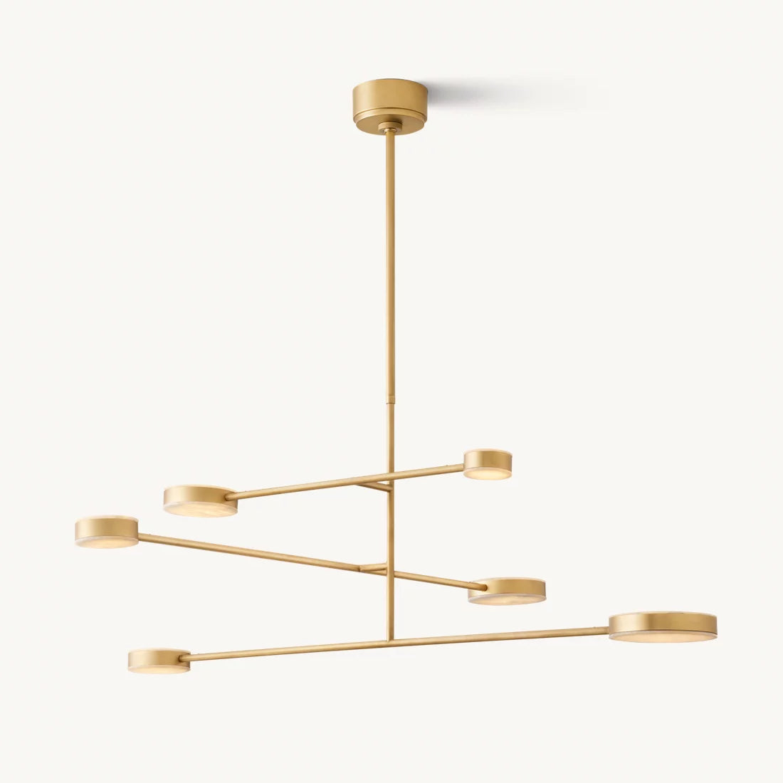 Alexander Modular Alabaster Mobile Chandelier 48"