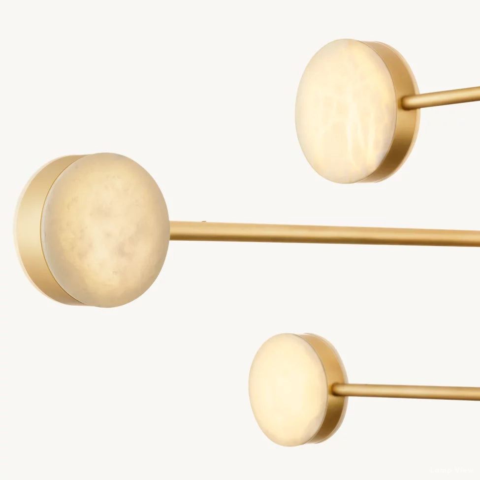 Alexander Modular Alabaster Mobile Chandelier 48"