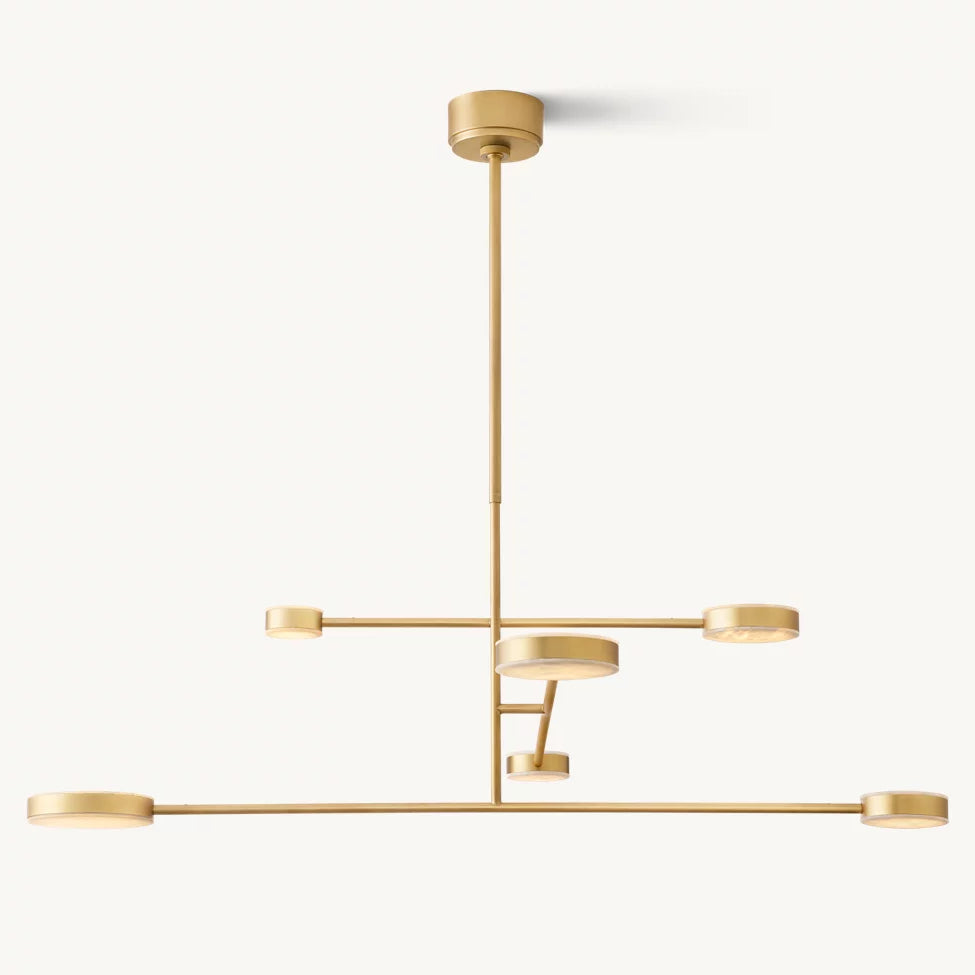 Alexander Modular Alabaster Mobile Chandelier 48"